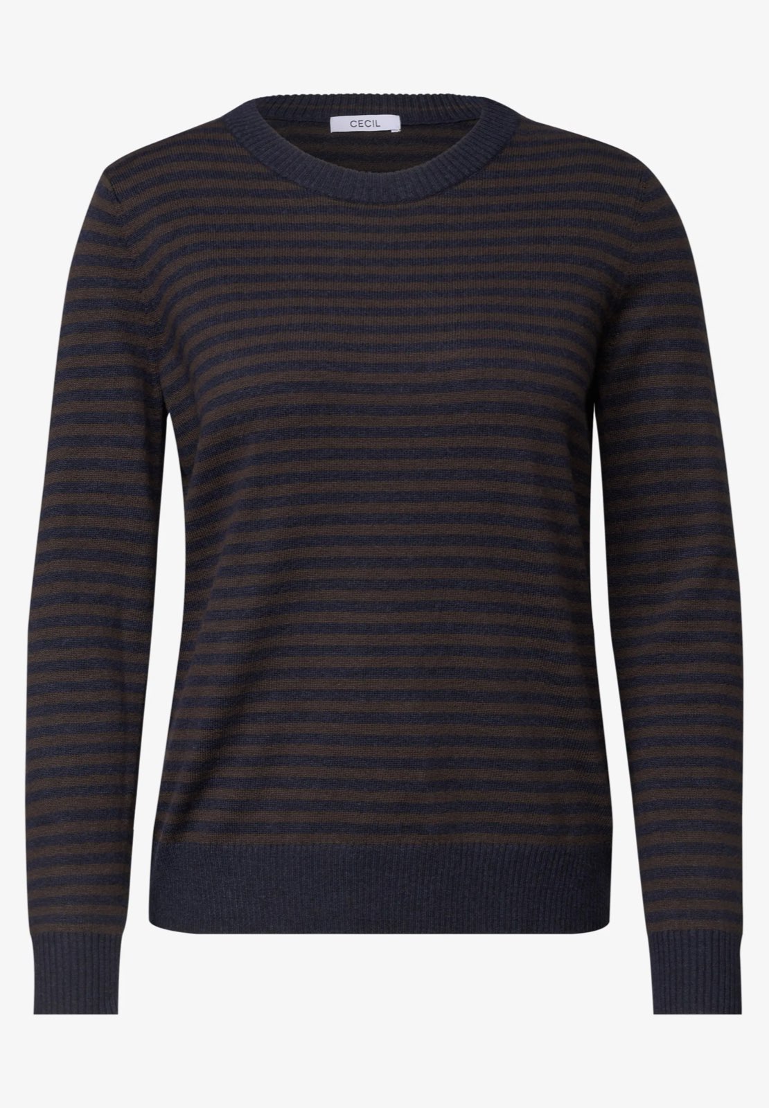 CECIL Pull rayé confortable Femme bleu