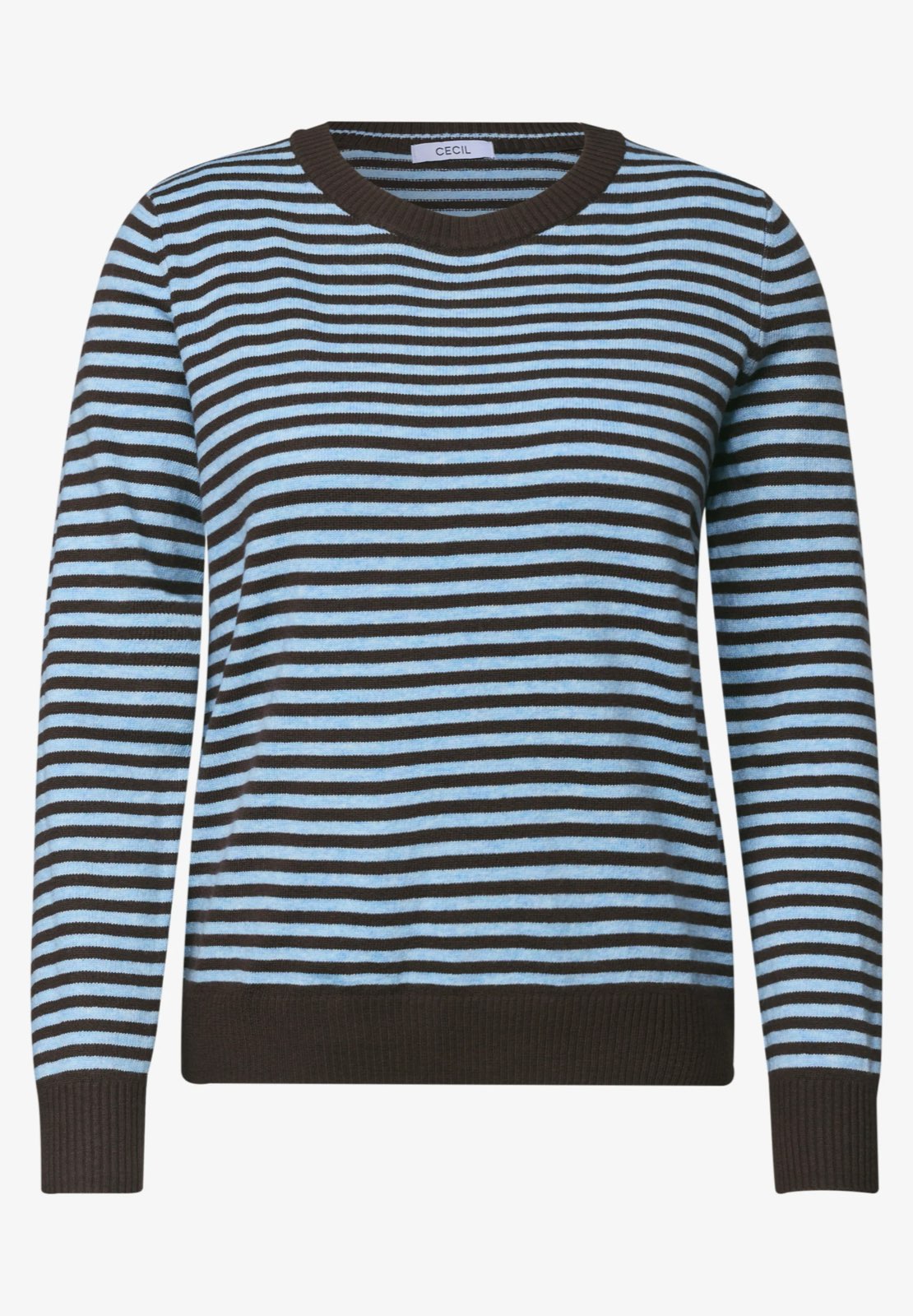 CECIL Pull rayé confortable Femme bleu