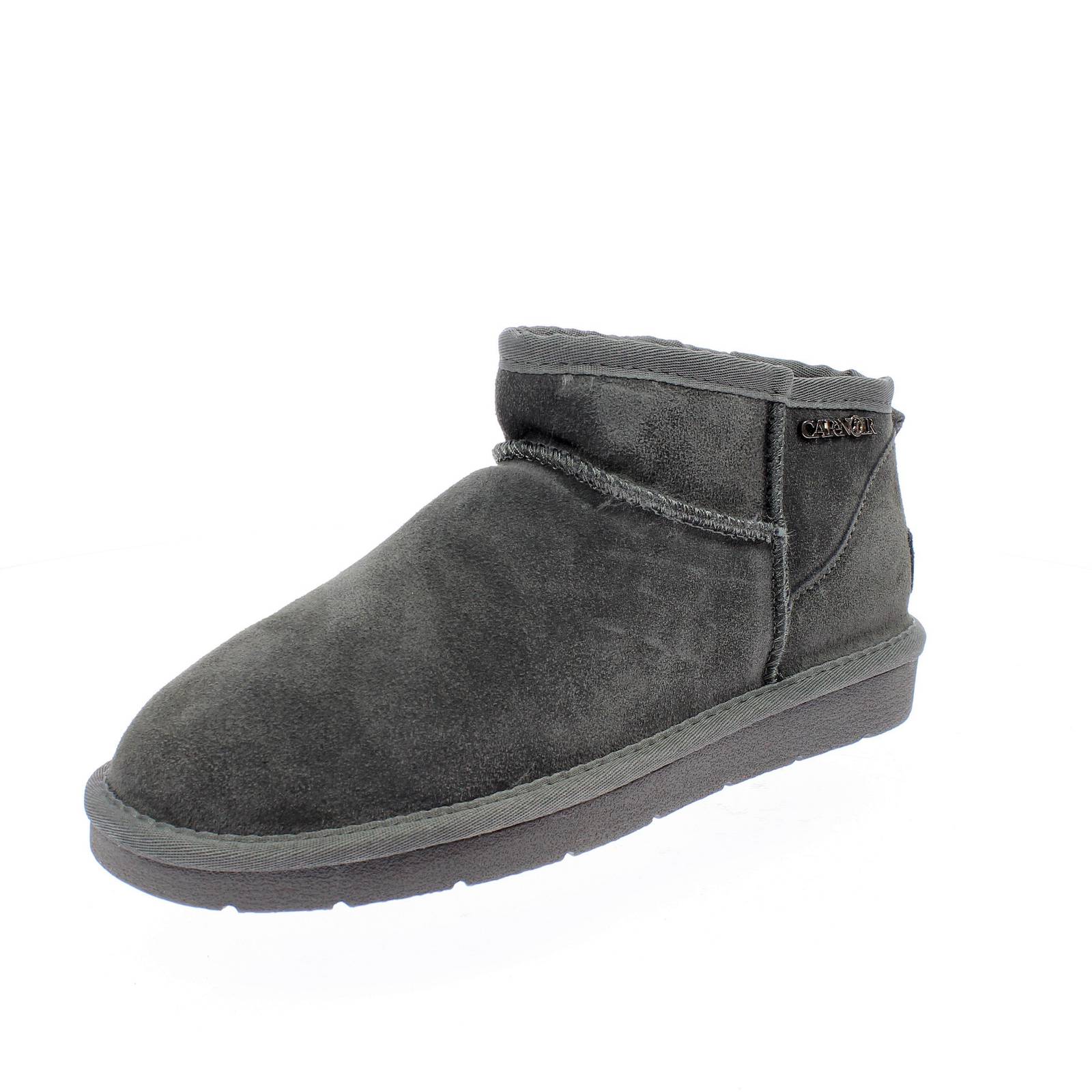 CAFE' NOIR Stivaletto in Suede con pelo  Donna grigio