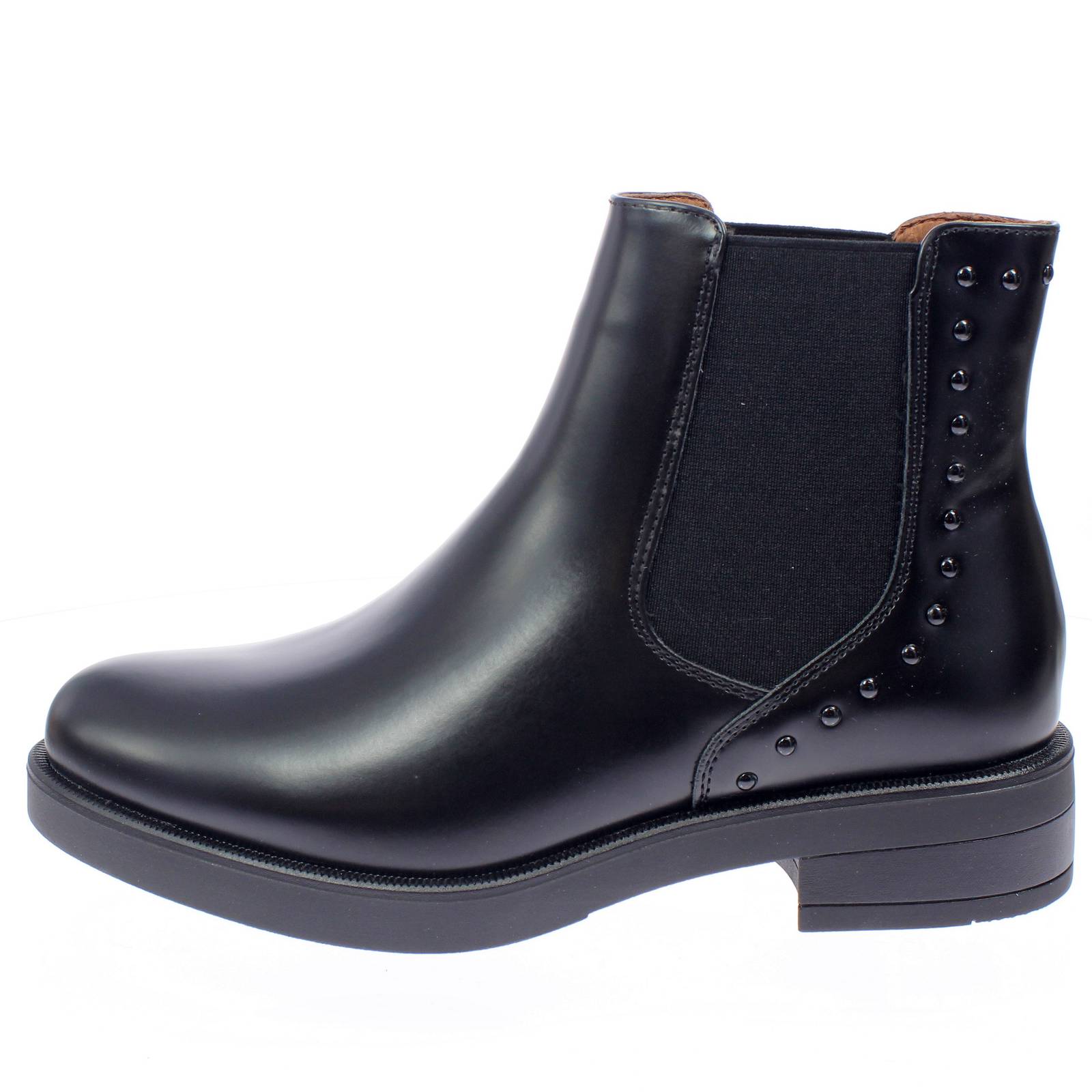 CAFE' NOIR Beatles - Chelsea Boots in similpelle spazzolata Donna nero Foto 3