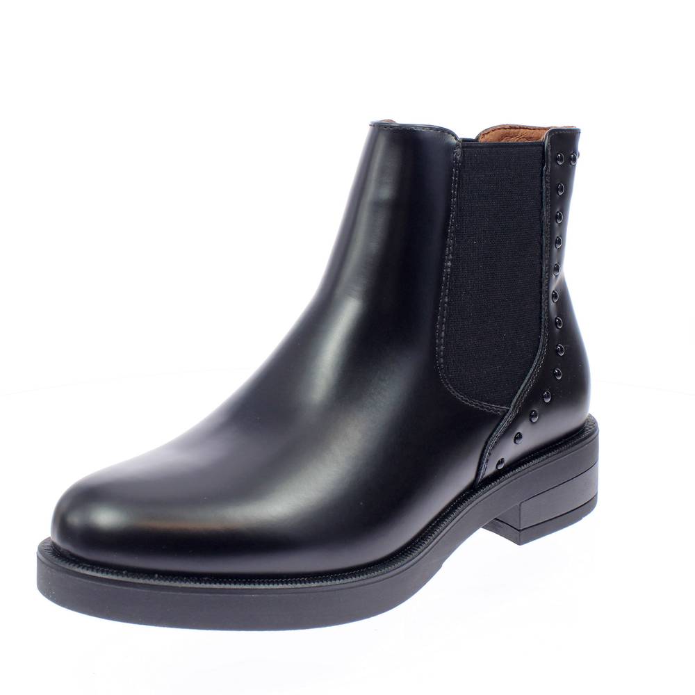 Boots Stivaletti CafÃ¨ Noir Donna CAFE' NOIR Beatles Chelsea Boots In  Similpelle Spazzolata Black