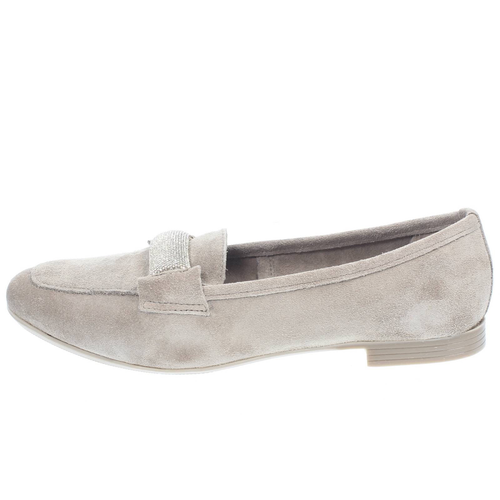 CAFE' NOIR Mocassini bassi eleganti in Pelle Donna beige Foto 3