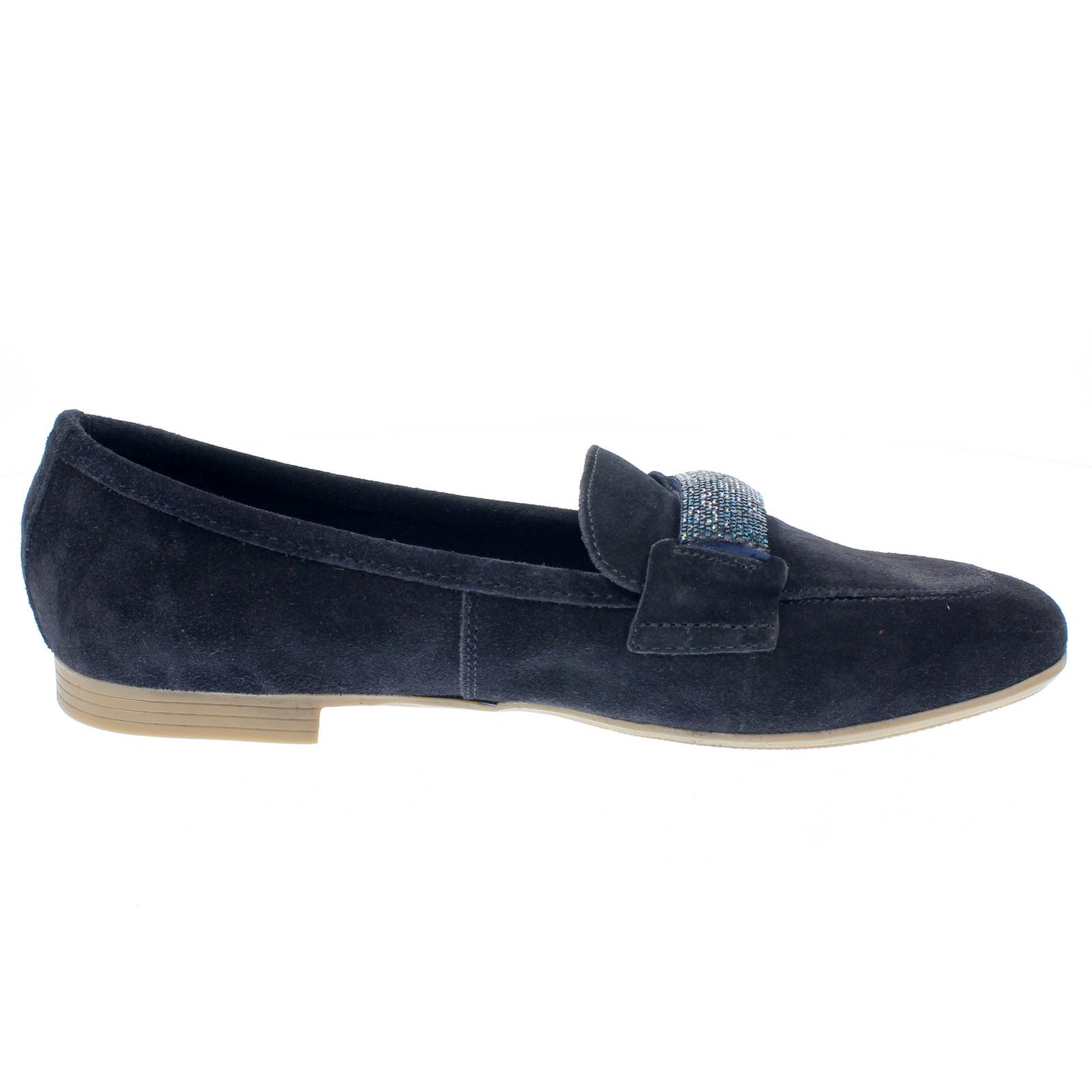 CAFE' NOIR Mocassini bassi eleganti in Pelle Donna blu Foto 2