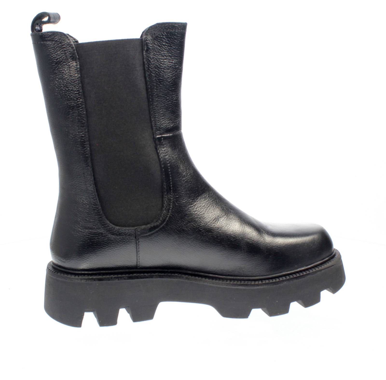 CAFE' NOIR Chelsea Boots carrarmato in Pelle Donna nero Foto 2