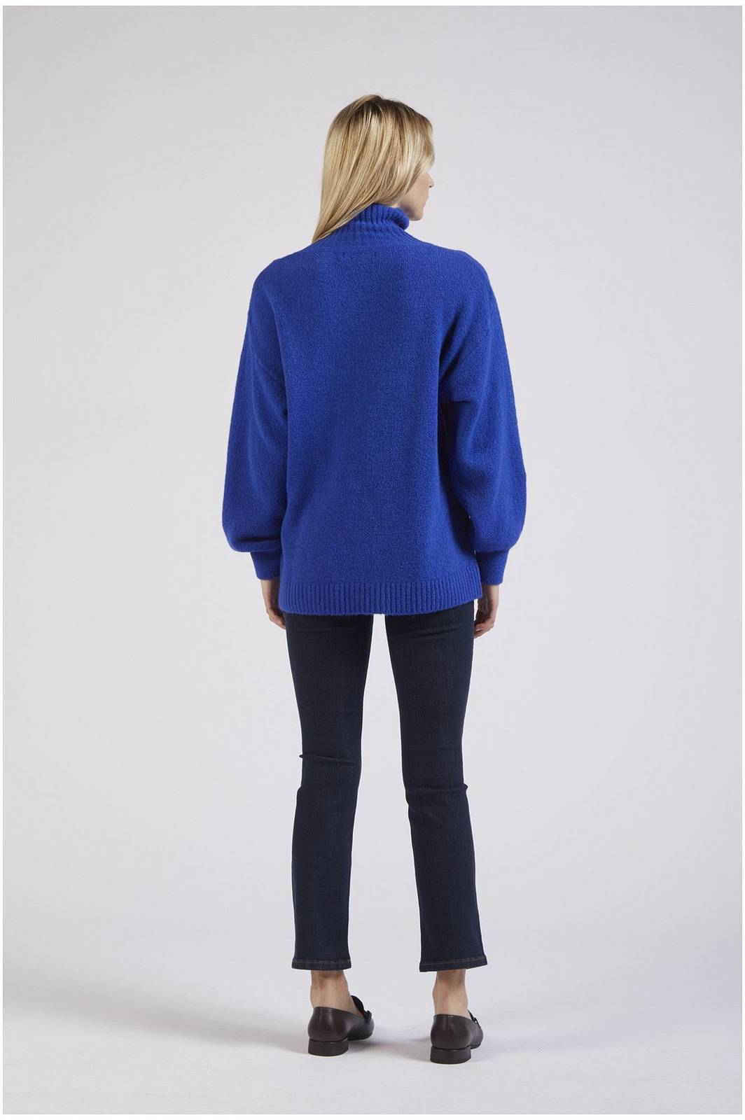 CAFE' NOIR Maglione Collo Alto Donna blu Foto 2