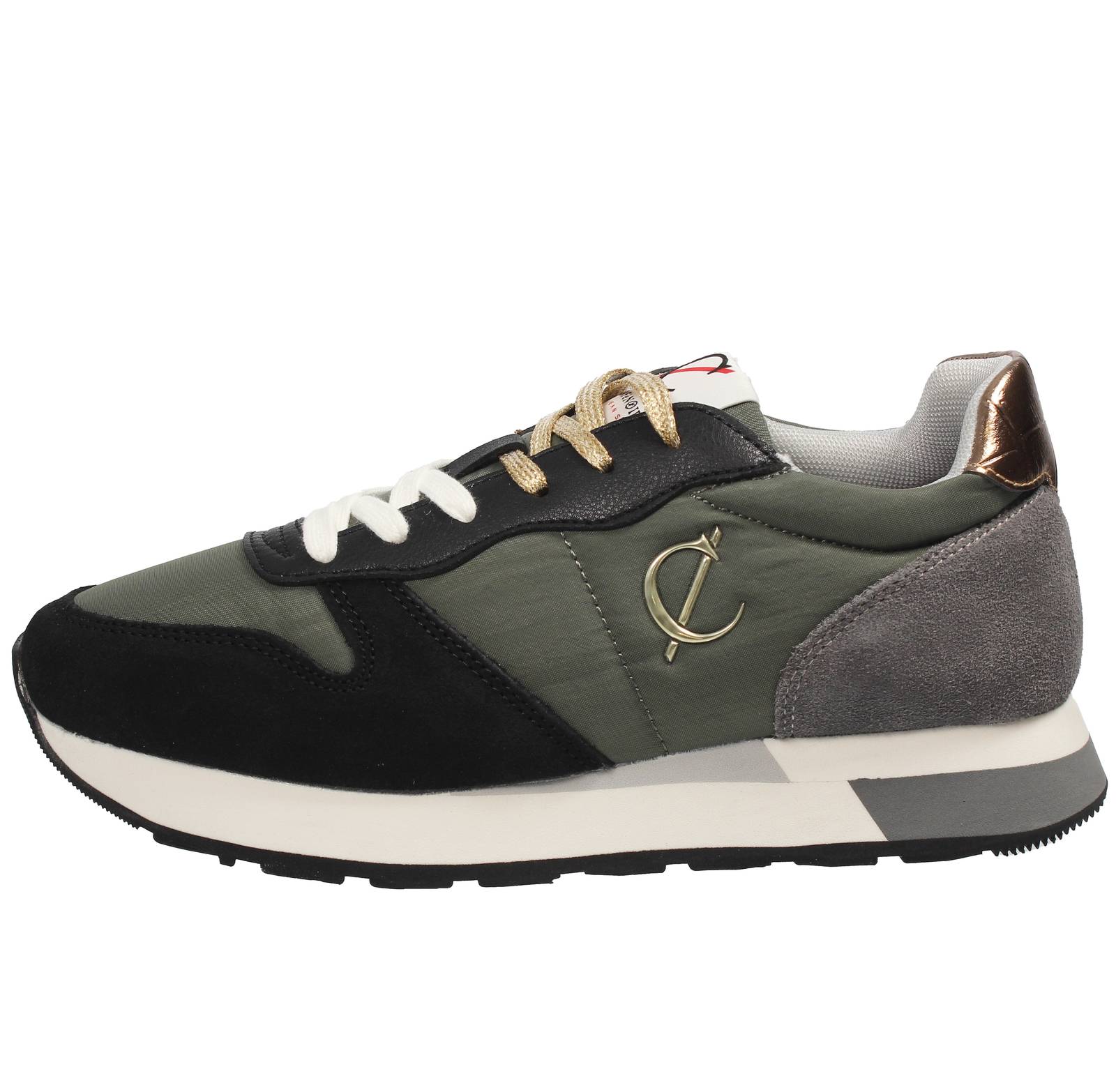 CAFE' NOIR Sneakers in Suede Donna nero Foto 3
