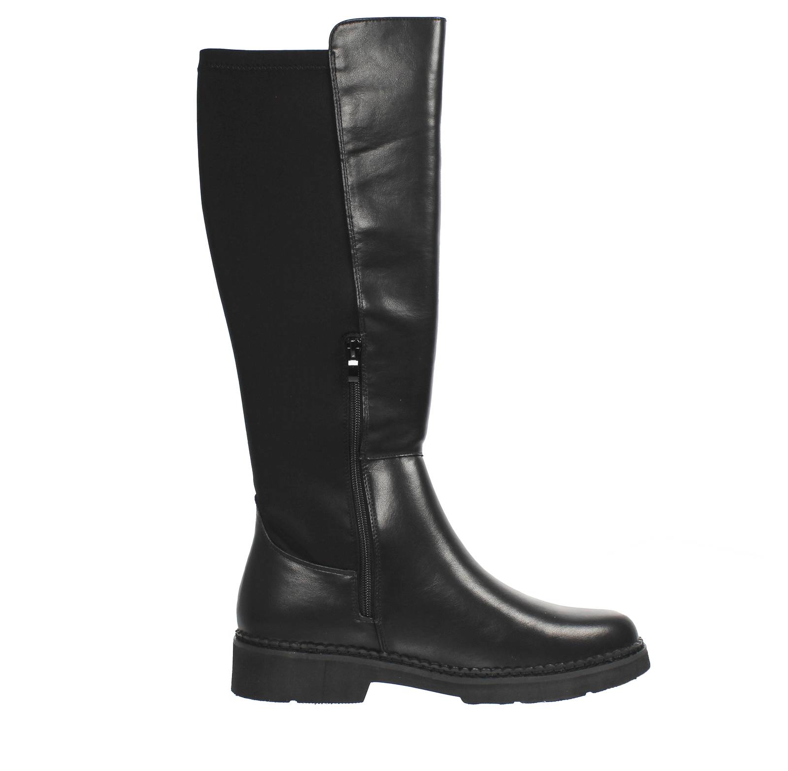 CAFE' NOIR Stiefel mit Reißverschlüssen Damen schwarz Foto 2