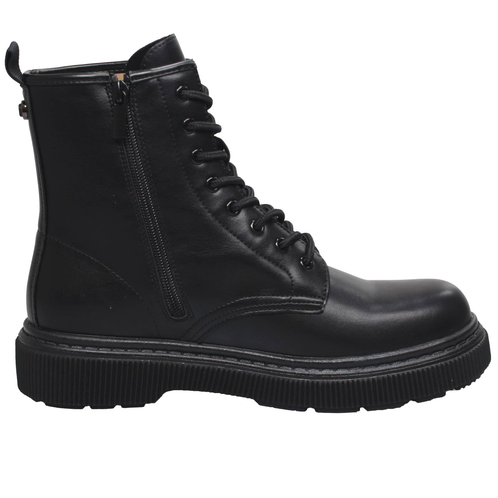 CAFE' NOIR Stiefel mit Reißverschlüssen Damen schwarz Foto 2