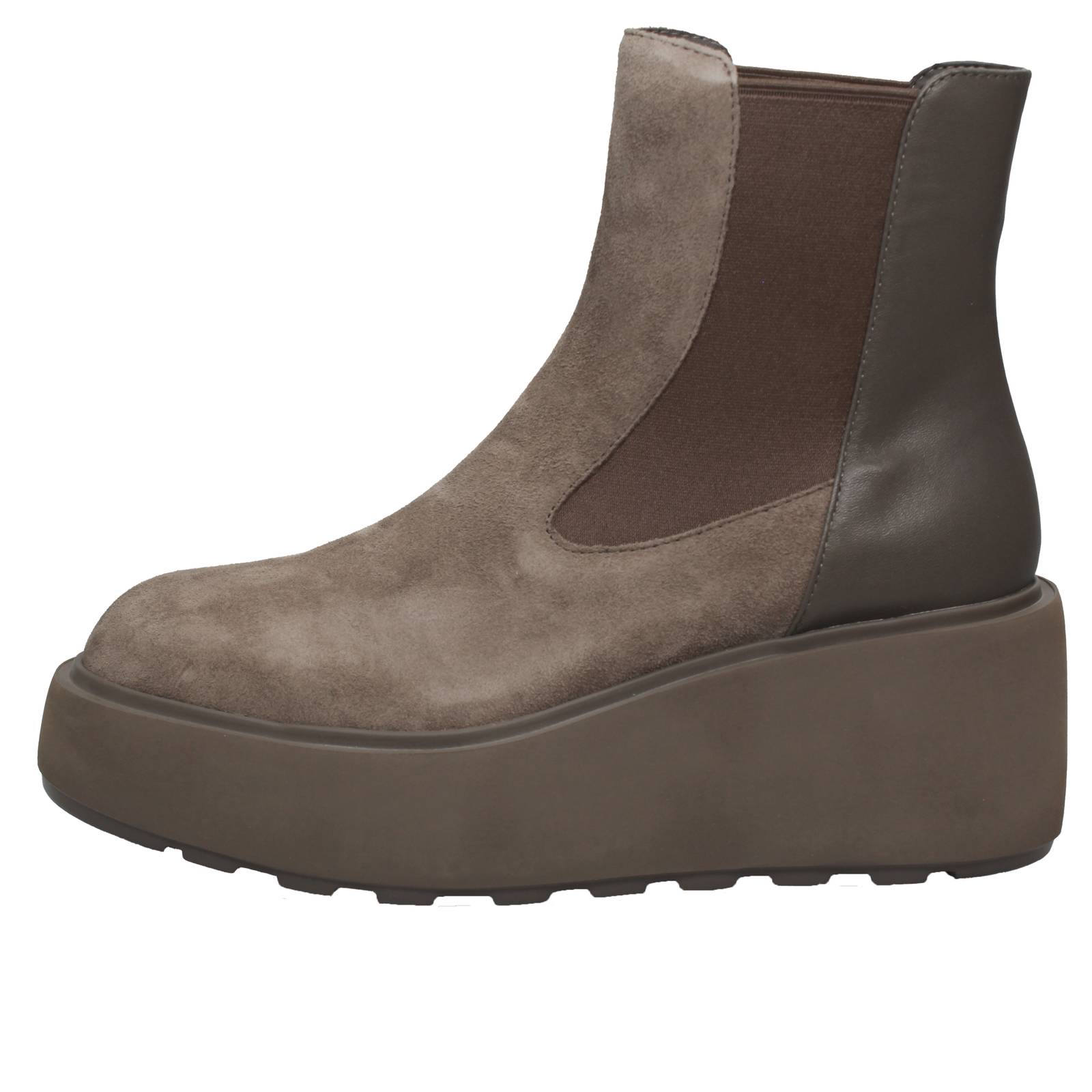 CAFE' NOIR Chelsea Boots con platform e zeppa Donna sabbia Foto 3