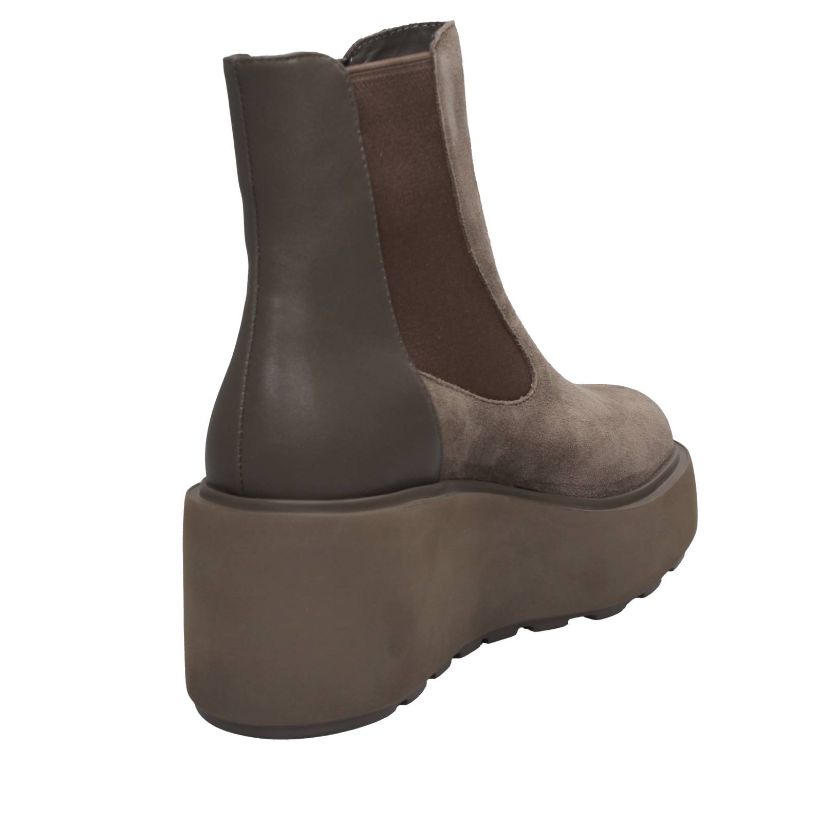 CAFE' NOIR Chelsea Boots con platform e zeppa Donna sabbia Foto 4