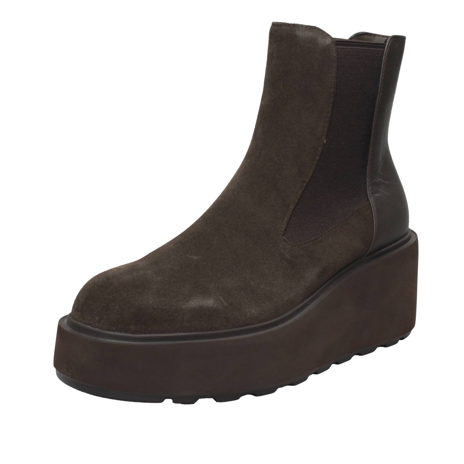 CAFE' NOIR Chelsea Boots con platform e zeppa Donna testa di moro