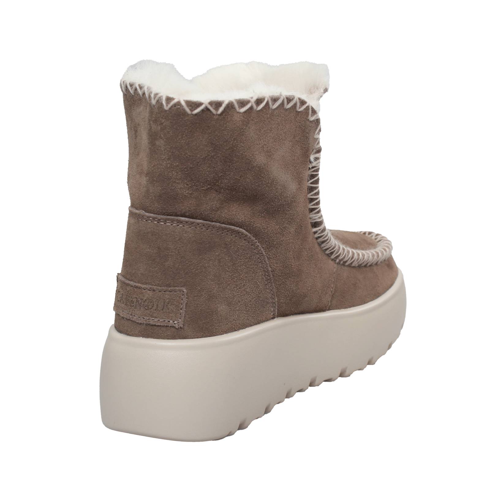CAFE' NOIR Stivaletti platform in Suede Donna sabbia Foto 4