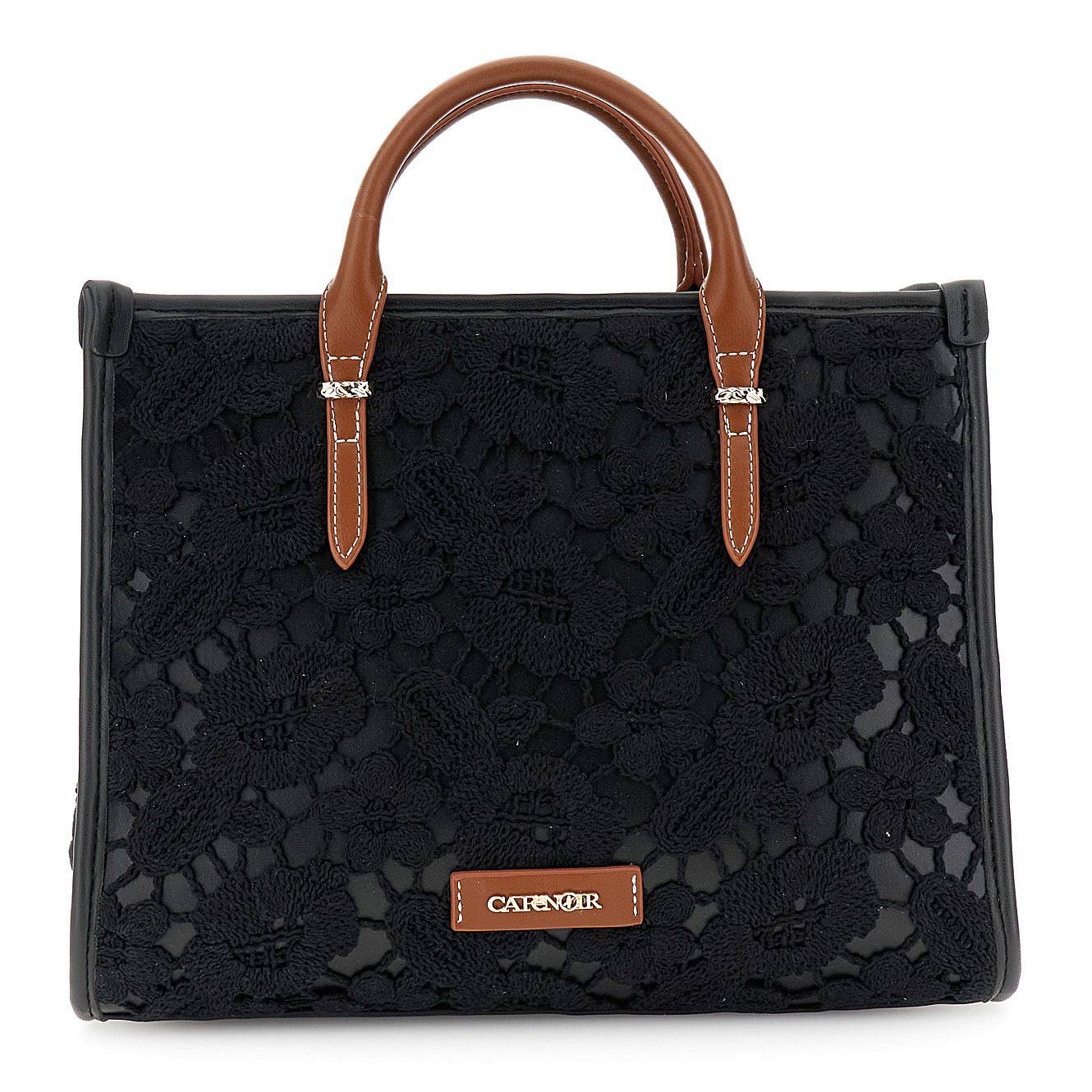 CAFE' NOIR shopping macrame Donna nero