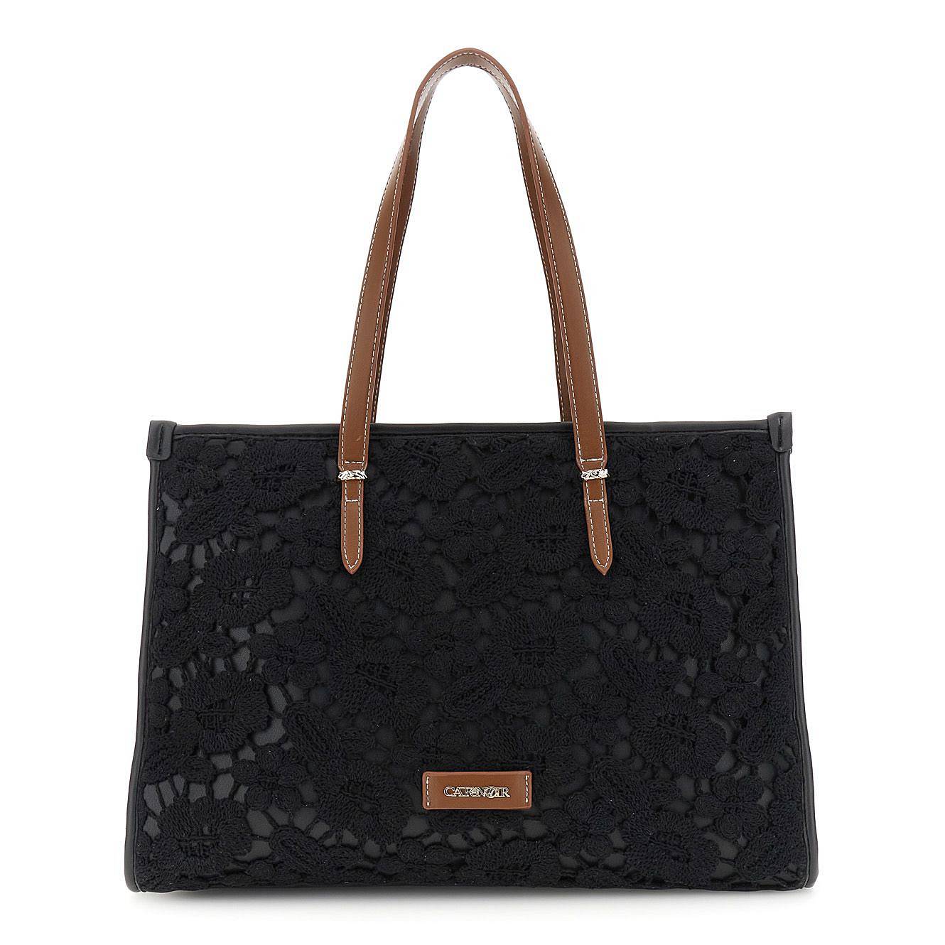 CAFE' NOIR shopping L macrame Donna nero