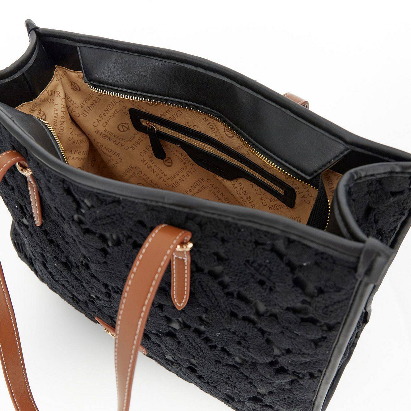 CAFE' NOIR shopping L macrame Donna nero Foto 4