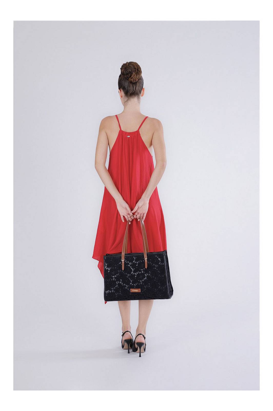 CAFE' NOIR shopping L macrame Donna nero Foto 5