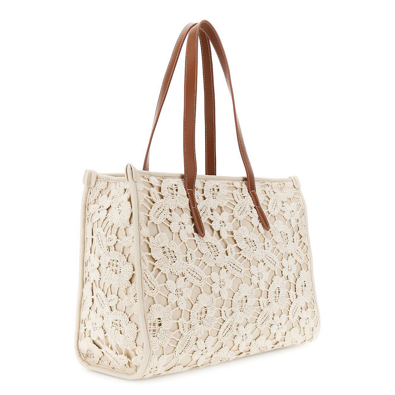 CAFE' NOIR shopping L macrame Donna beige Foto 2
