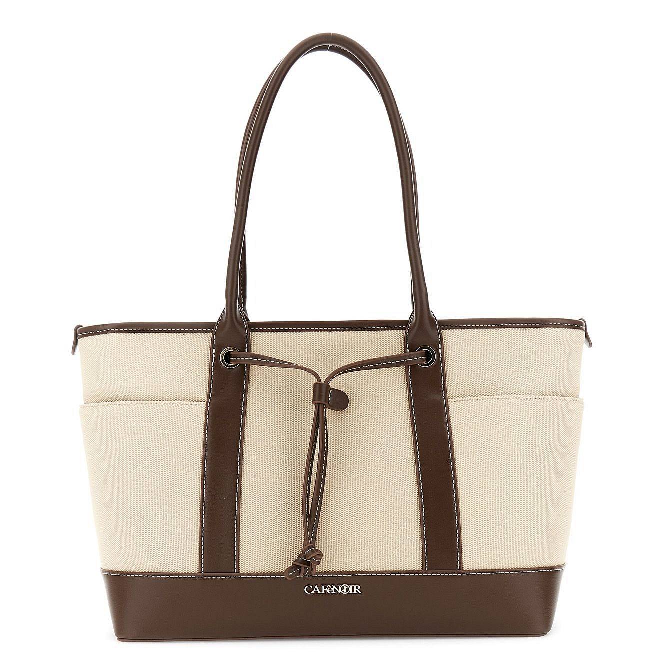 CAFE' NOIR tracolla effetto canvas  Donna marrone
