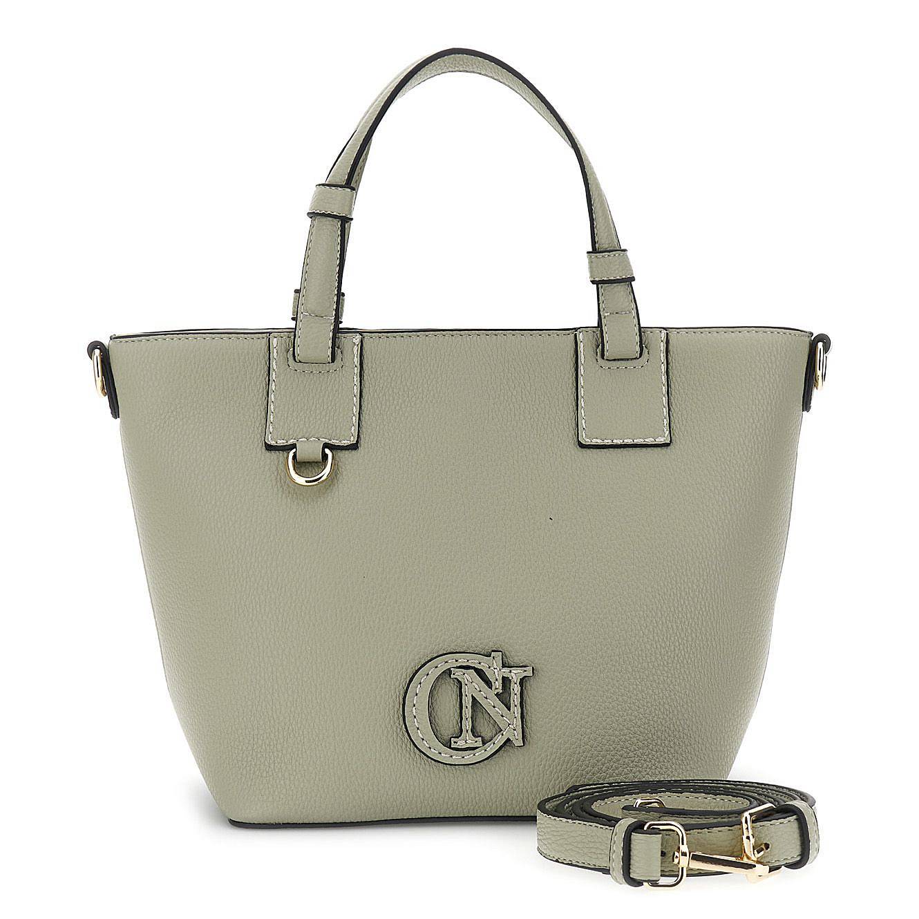 CAFE' NOIR handbag con logo applicato Donna verde