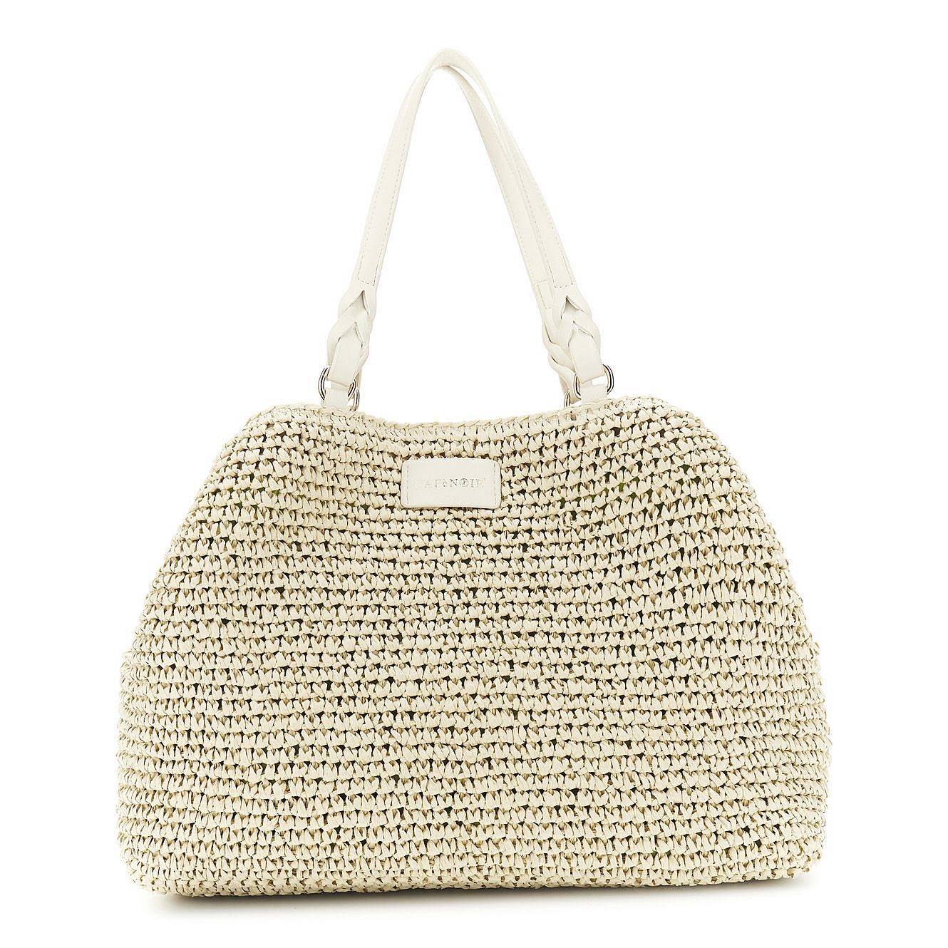 CAFE' NOIR tote lavorazione crochet Donna bianco