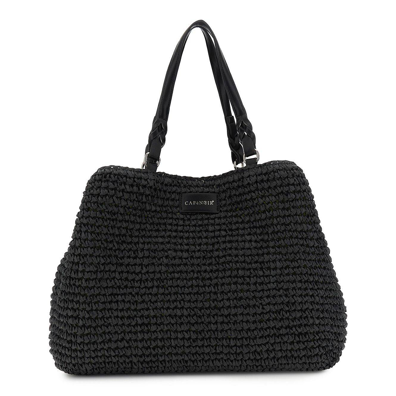 CAFE' NOIR tote lavorazione crochet Donna nero