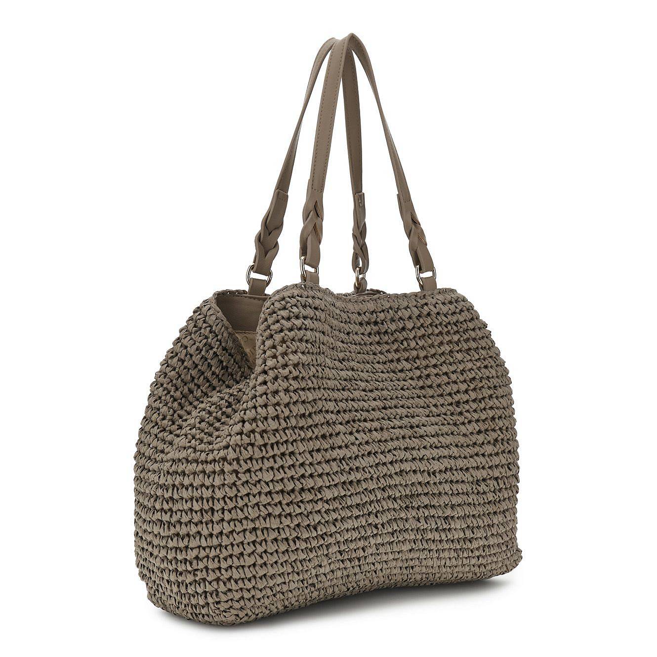 CAFE' NOIR tote lavorazione crochet Donna marrone Foto 2