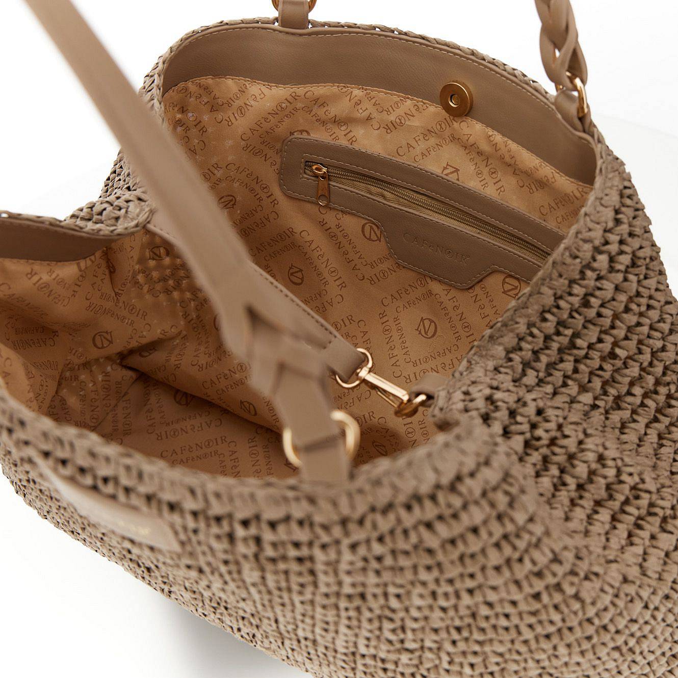 CAFE' NOIR tote lavorazione crochet Donna marrone Foto 4