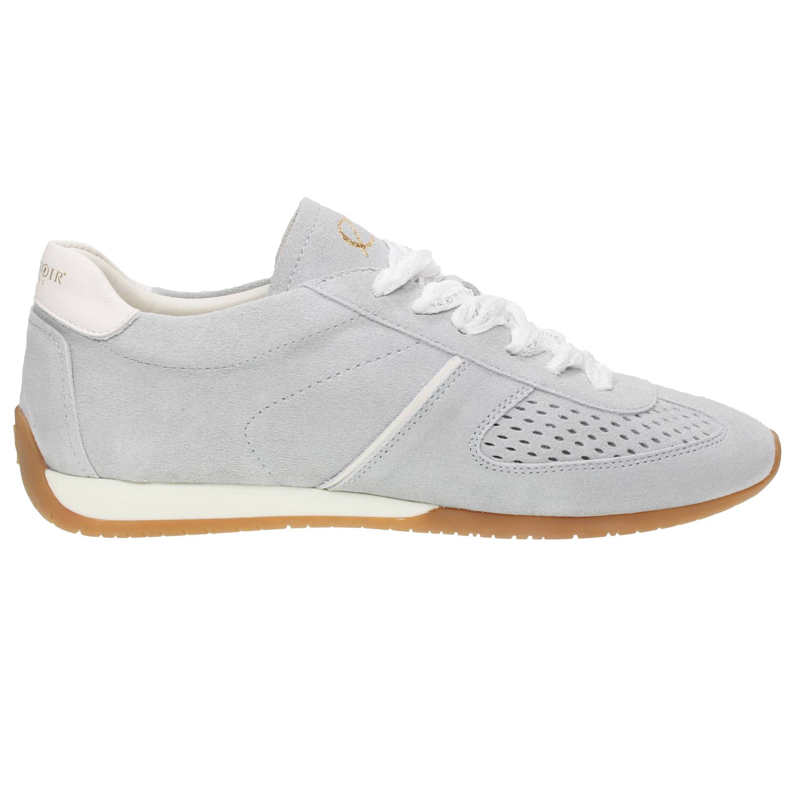 CAFE' NOIR Low Suede Sneakers Woman light blue Photo 3