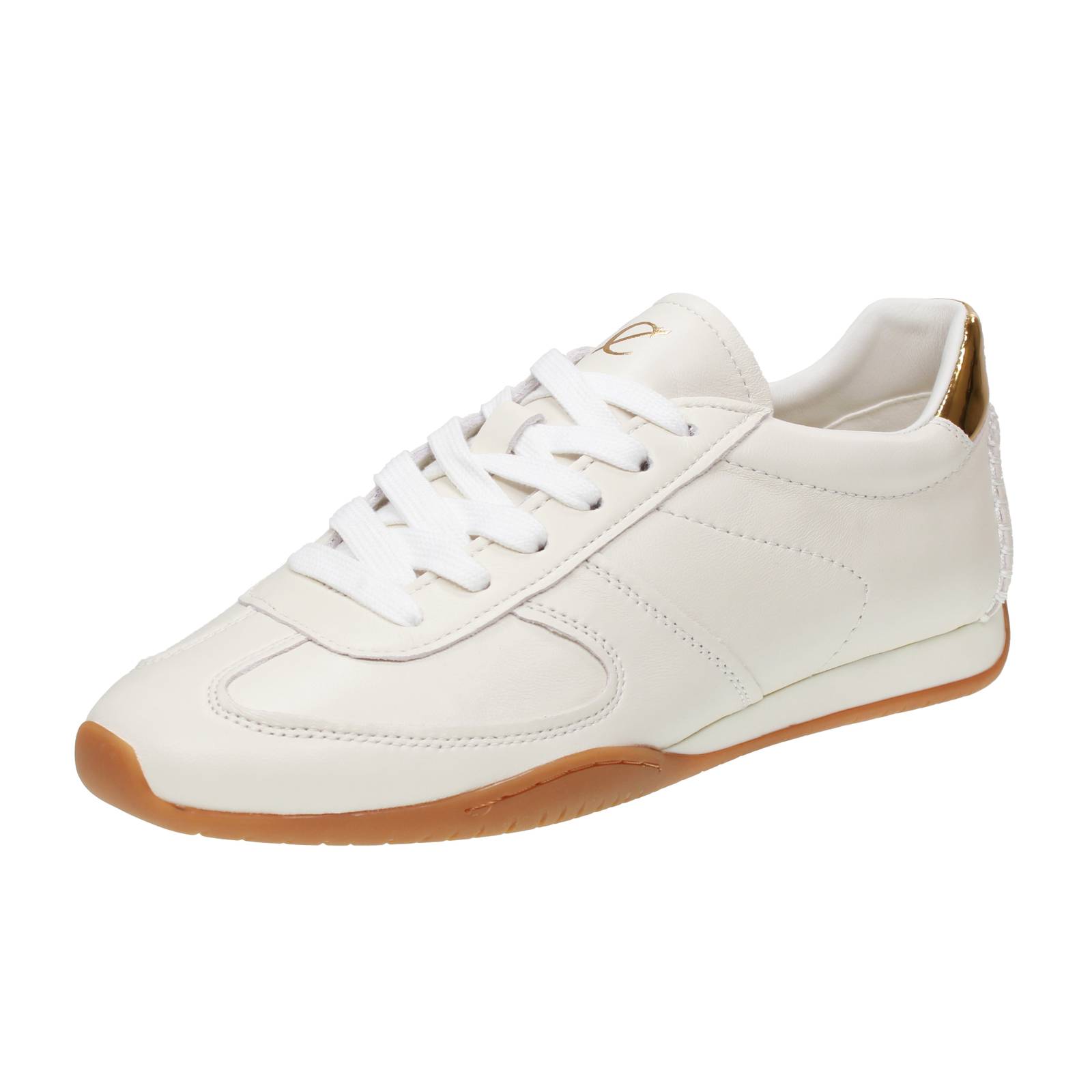 CAFE' NOIR Sneakers basse in Pelle Donna bianco