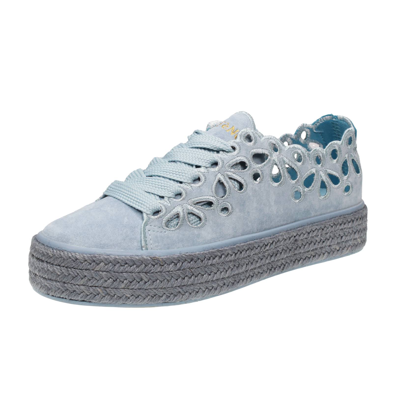 CAFE' NOIR Sneakers in Suede Donna azzurro