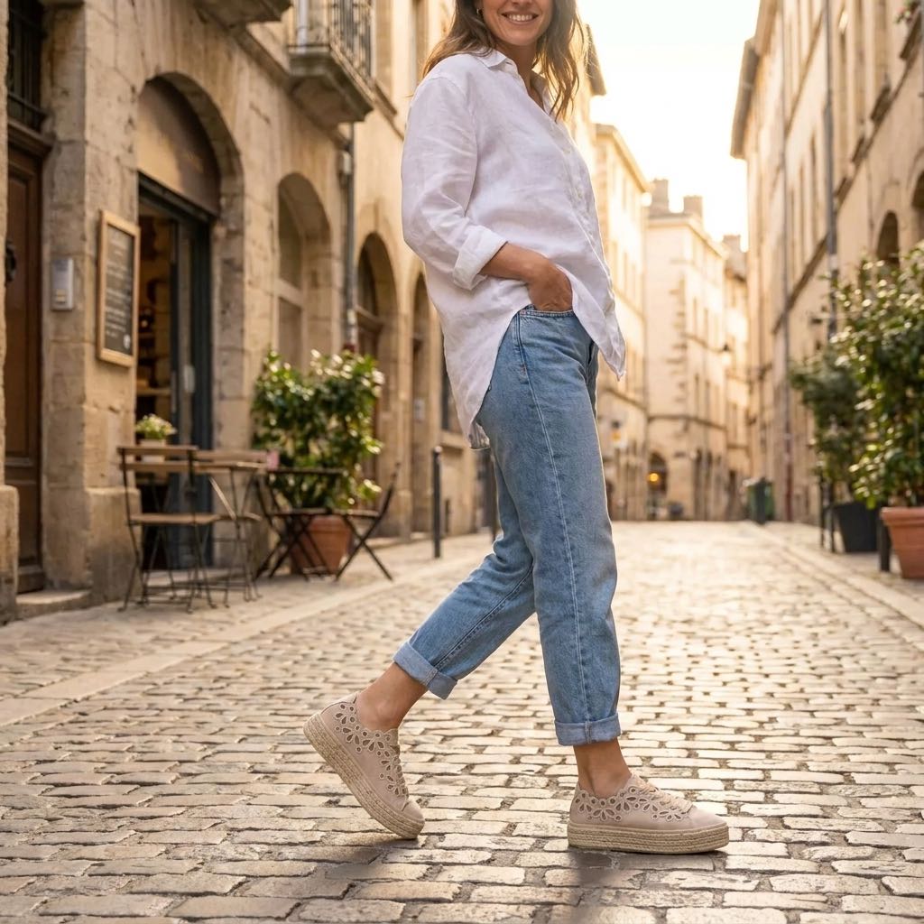CAFE' NOIR Suede Sneakers Woman beige Photo 2