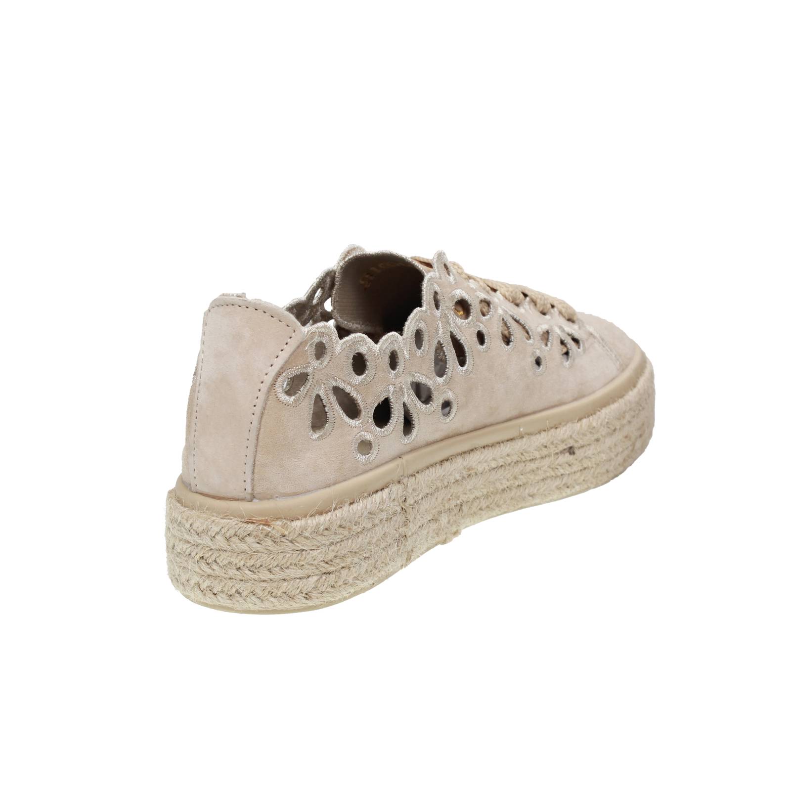 CAFE' NOIR Suede Sneakers Woman beige Photo 6