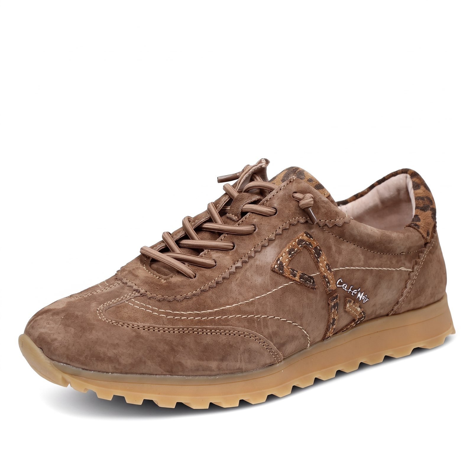 CAFE' NOIR Sneakers Slip On in Suede Donna marrone