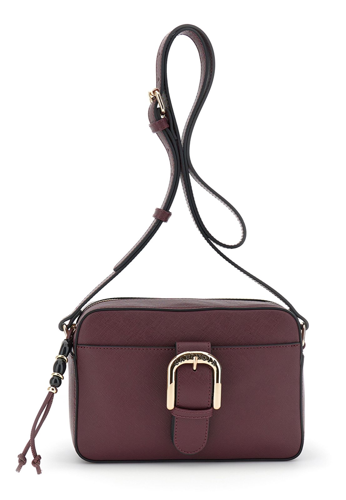 CAFE' NOIR camera bag con passante e fibbia Donna bordeaux
