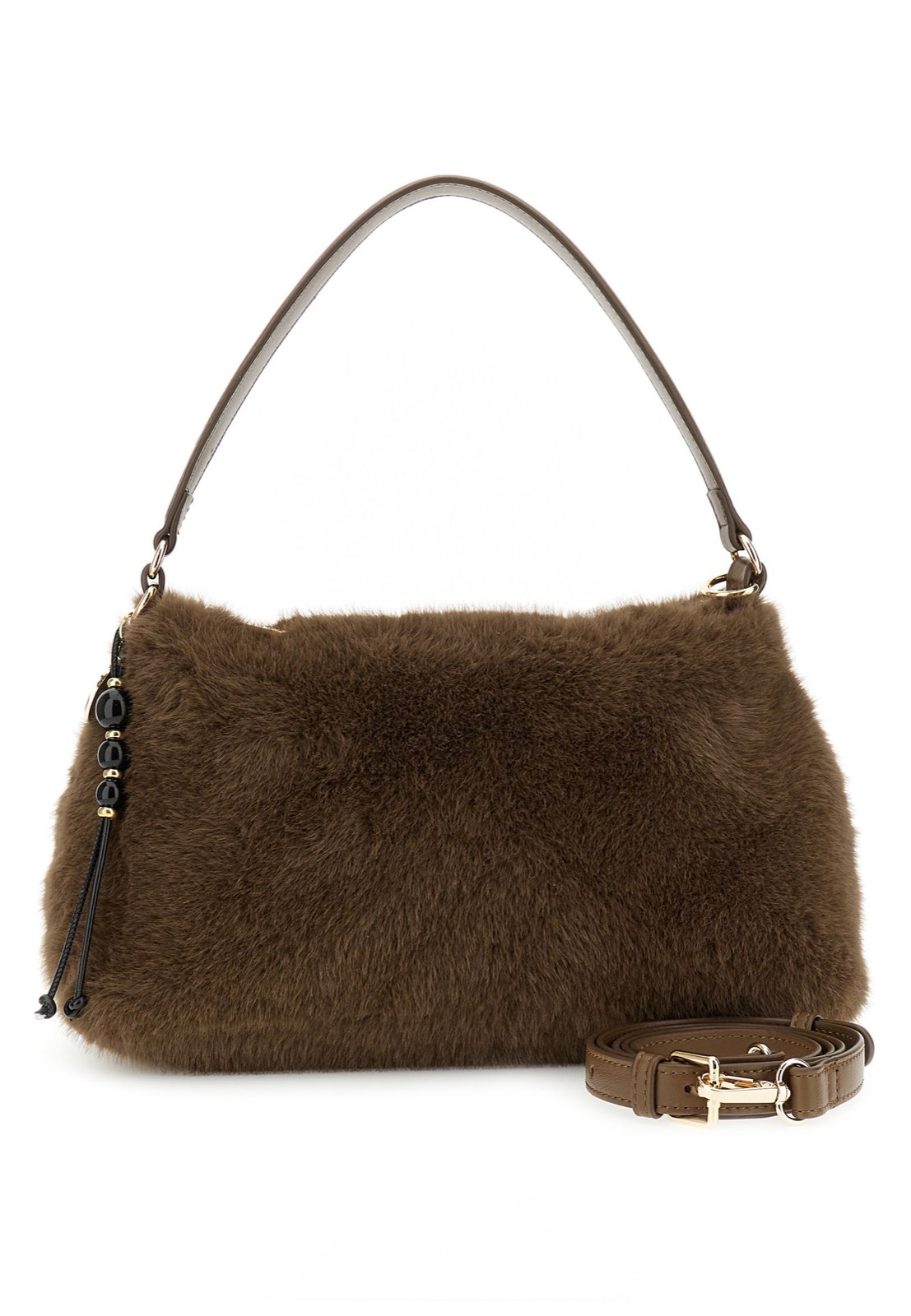 CAFE' NOIR borsa a spalla con charm Donna testa di moro