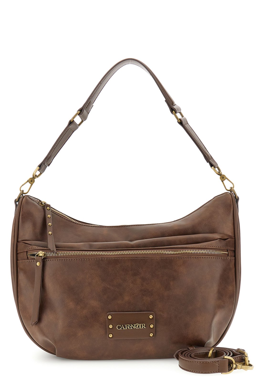 CAFE' NOIR borsa a spalla effetto vintage Donna marrone