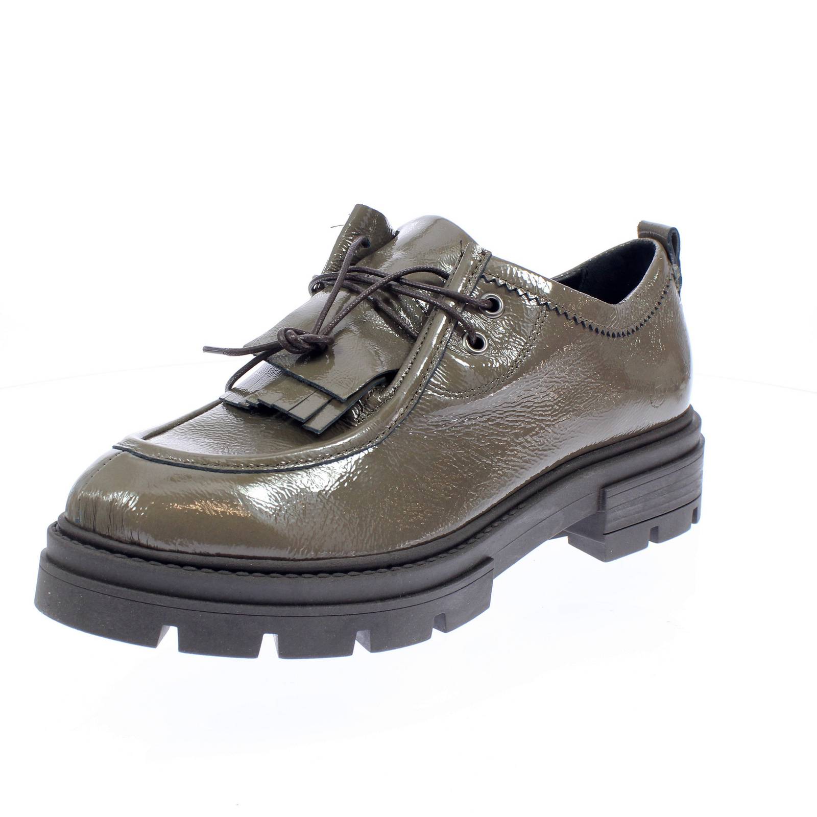 Mjus Mocassini Carrarmato в бежевом цвете Pelle Vernice - Донна Скарпе Мокассини