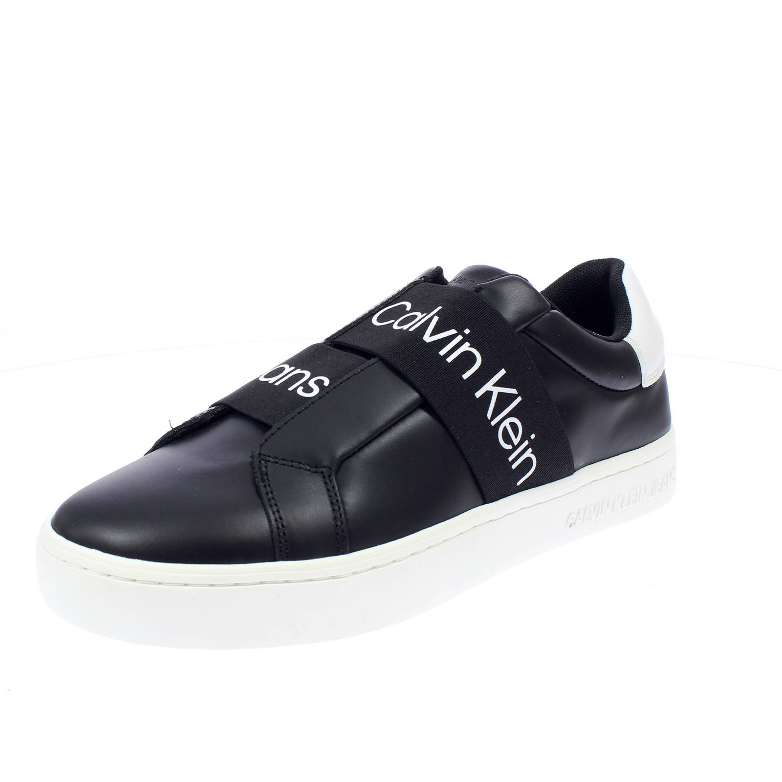 CALVIN KLEIN JEANS Solonia 12C - Slip On Leder Damen schwarz