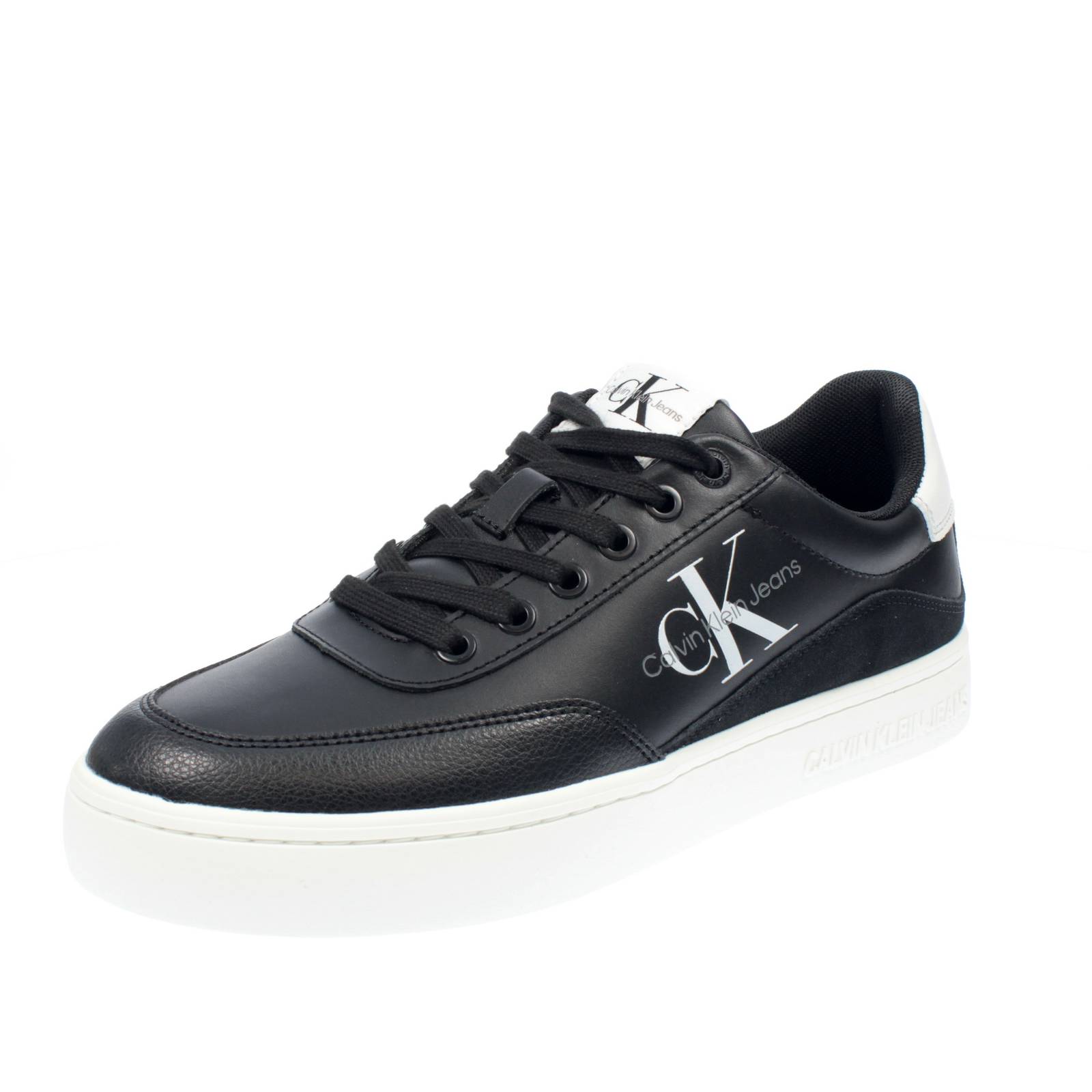 CALVIN KLEIN JEANS Solona 11C - Niedrige Sneakers aus Leder Damen schwarz