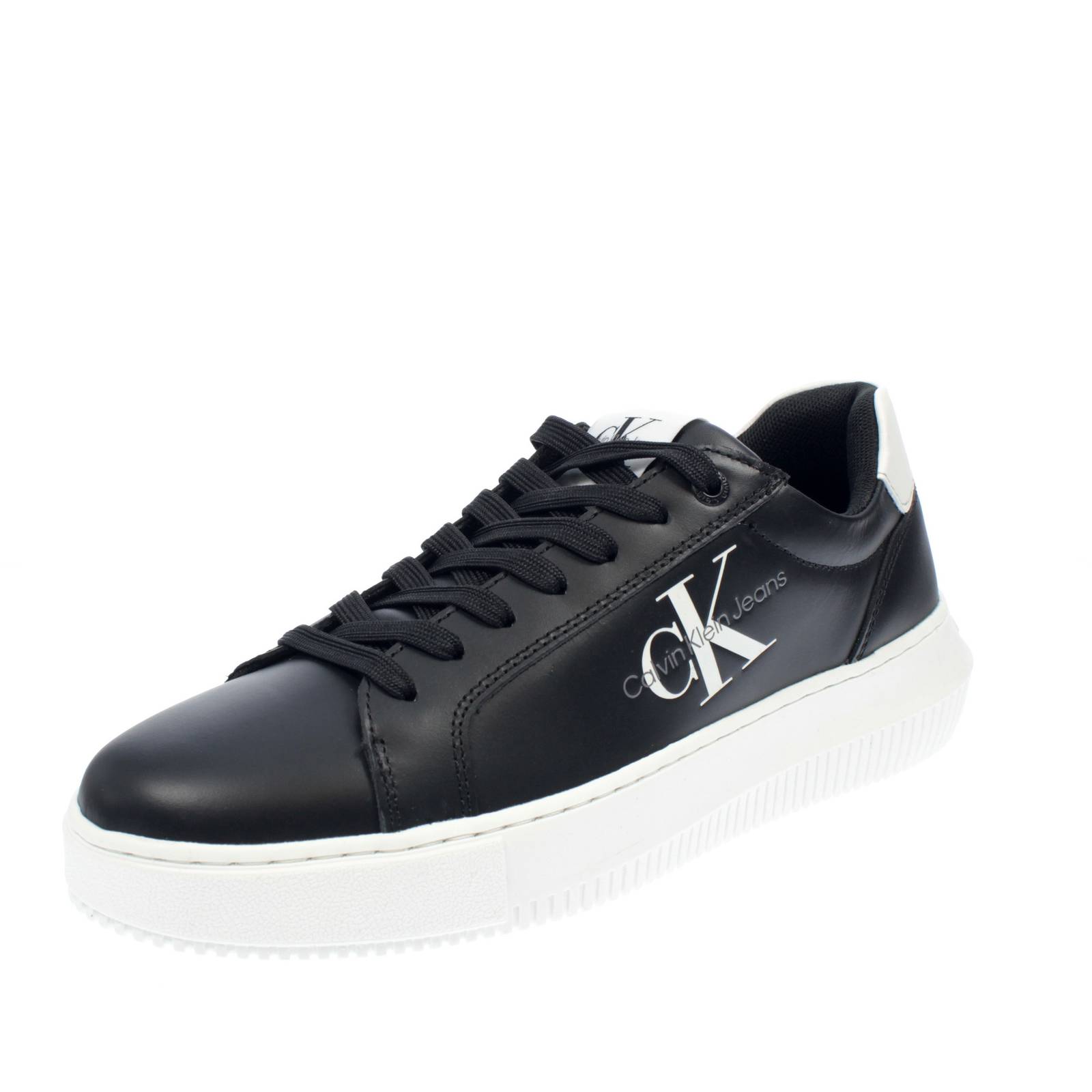 CALVIN KLEIN JEANS Serafina 13L1 - Sneakers aus Leder in Übergröße Damen schwarz