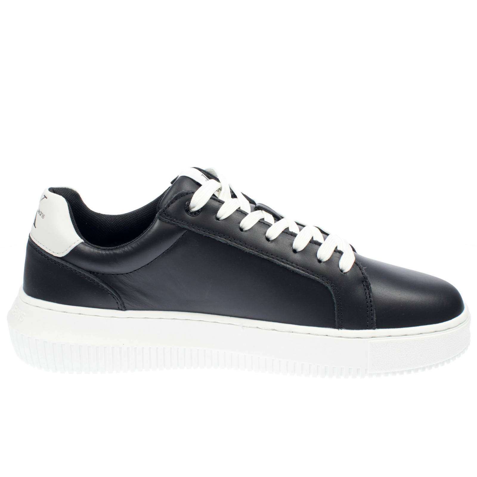 CALVIN KLEIN JEANS Seamus 20L - Oversized leather sneakers Man black Photo 2