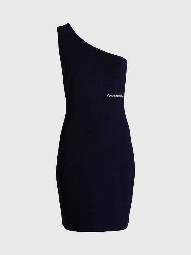 CALVIN KLEIN JEANS Back Asym Cut Out Milano Dress - Bodycon Dress Woman  black