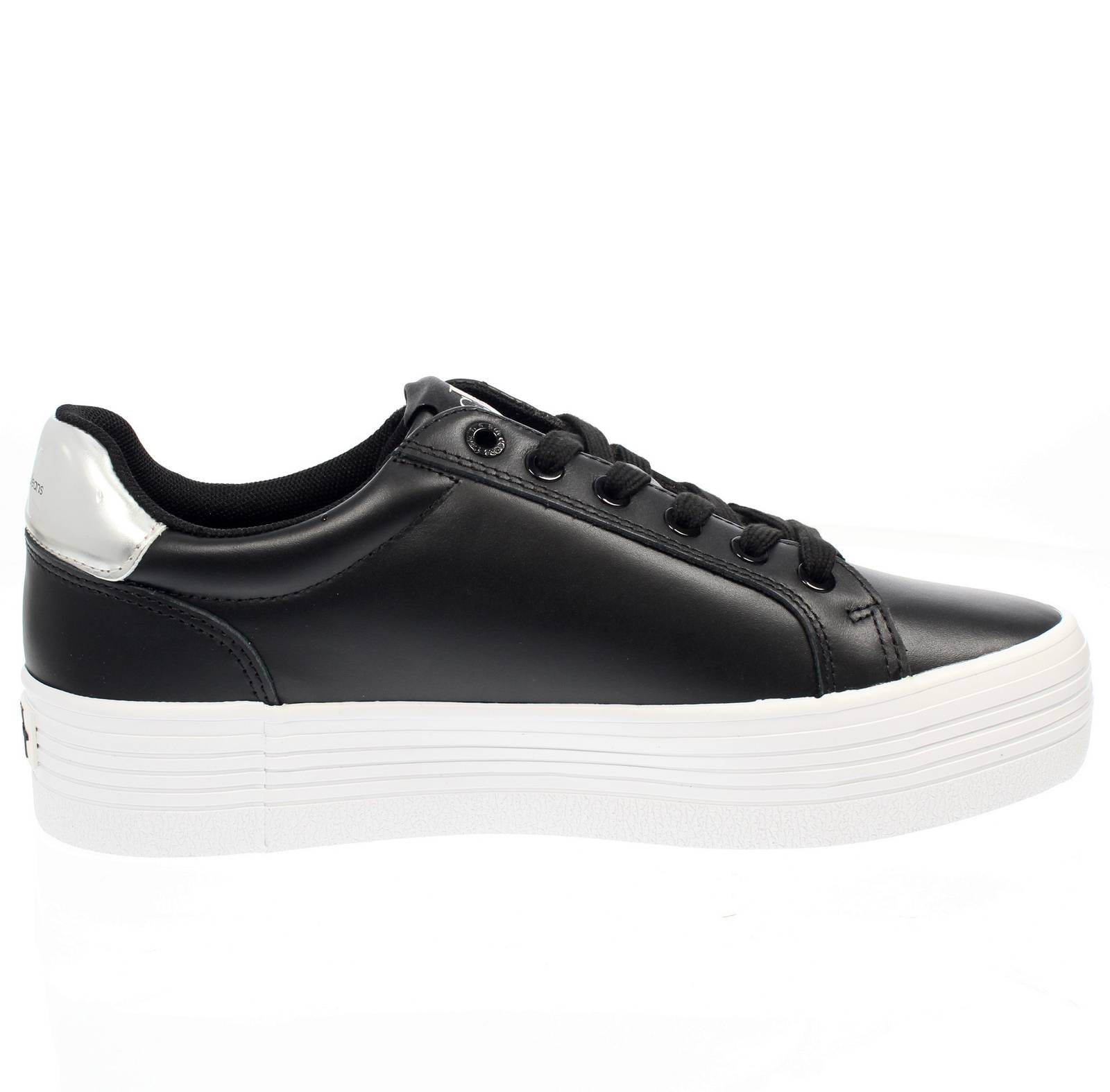CALVIN KLEIN JEANS Shivary 19L - Sneakers Platform in Pelle Donna nero Foto 2