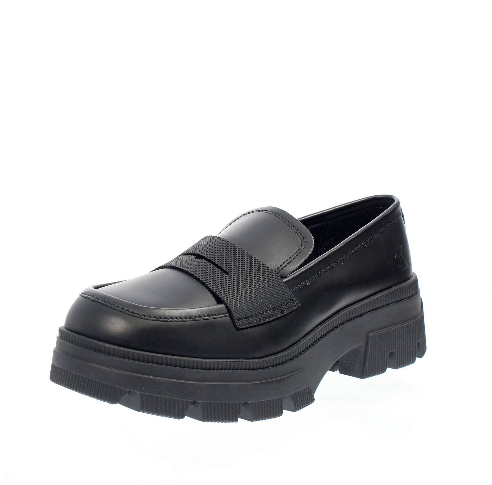 CALVIN KLEIN JEANS Mokassins aus Leder mit Zwischensohle Damen schwarz
