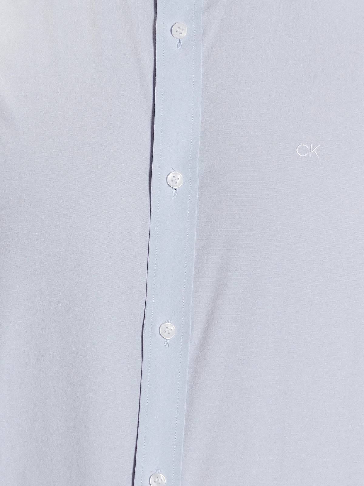 CALVIN KLEIN MENSWEAR Popeline Stretch Slim Hemd Herren hellblau Foto 4