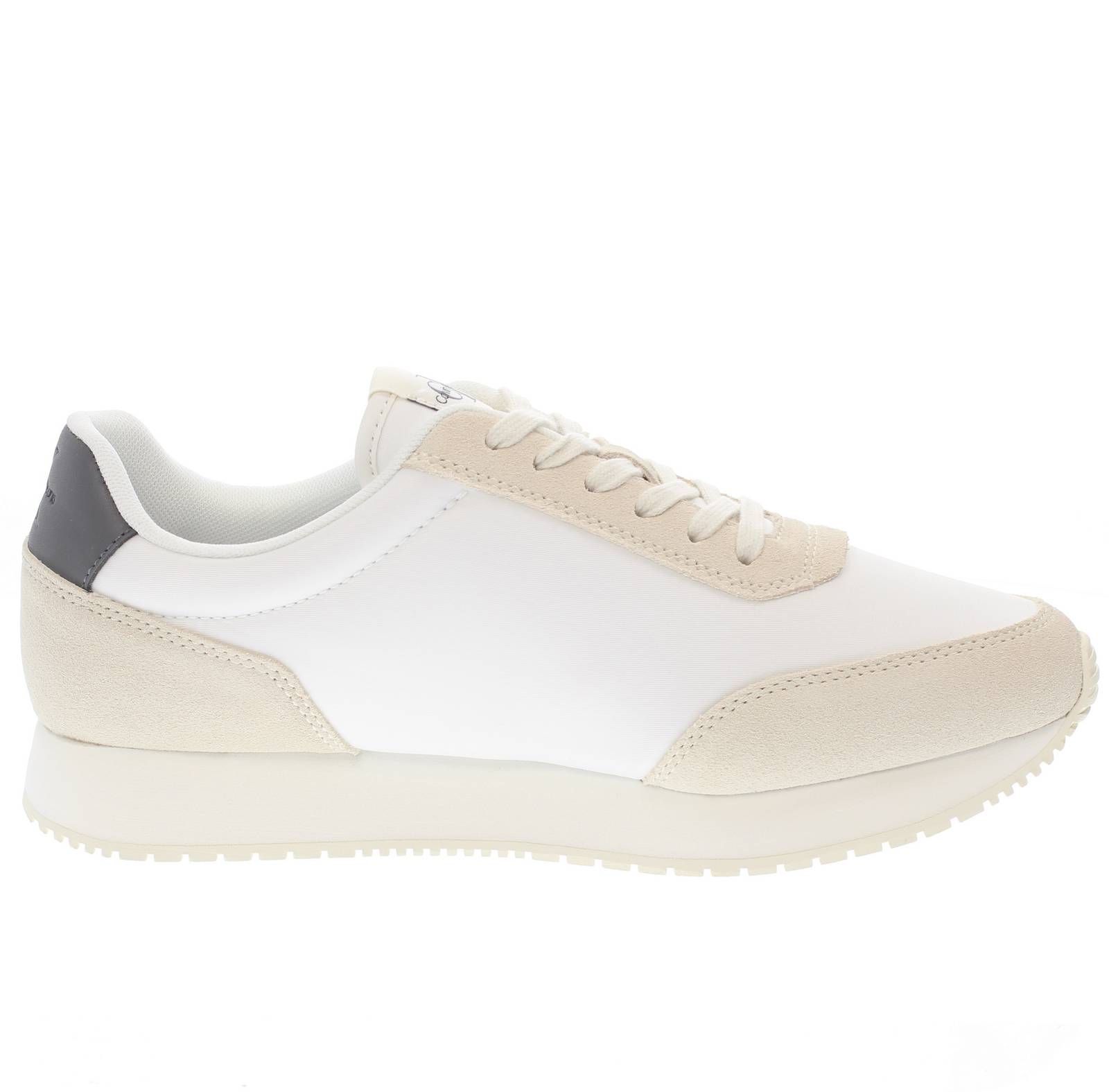 CALVIN KLEIN JEANS Retro Runner - Sneakers en daim Homme blanc Photo 2