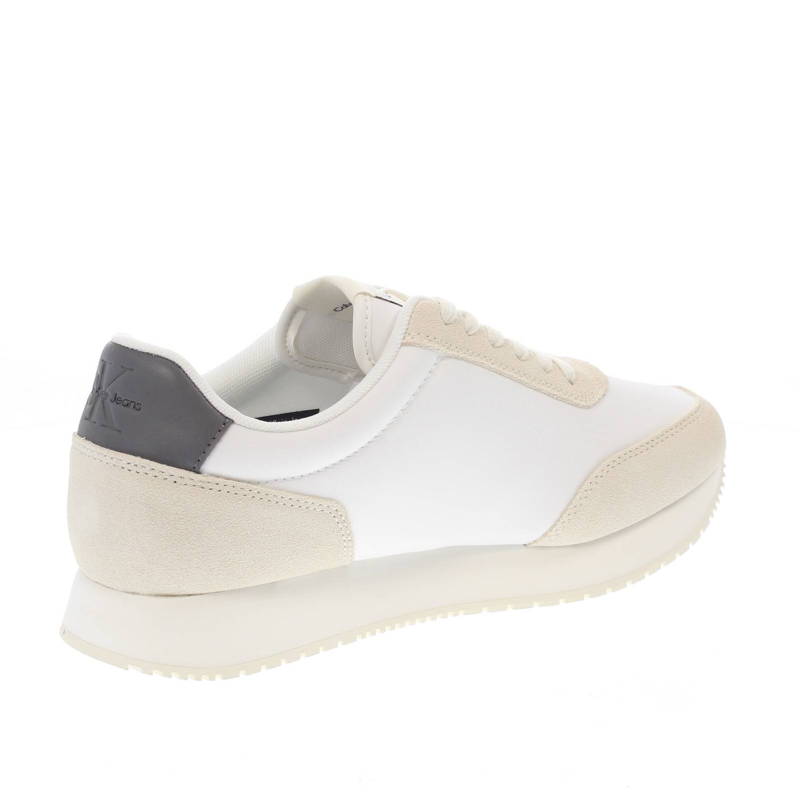 CALVIN KLEIN JEANS Retro Runner - Sneakers en daim Homme blanc Photo 4