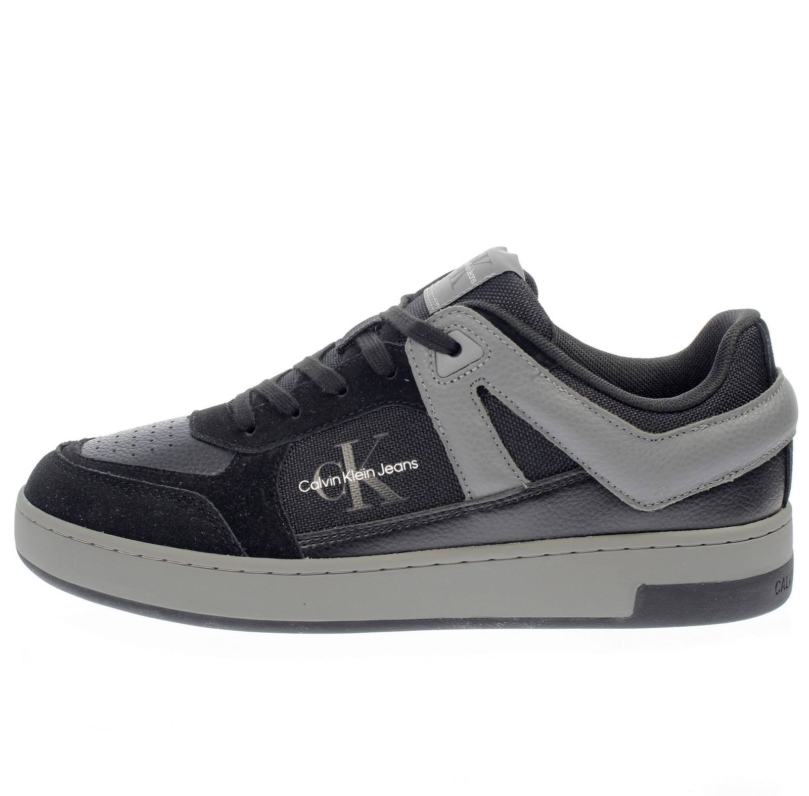 CALVIN KLEIN JEANS Basket Cupsole - Sneakers en cuir et daim Homme noir Photo 3
