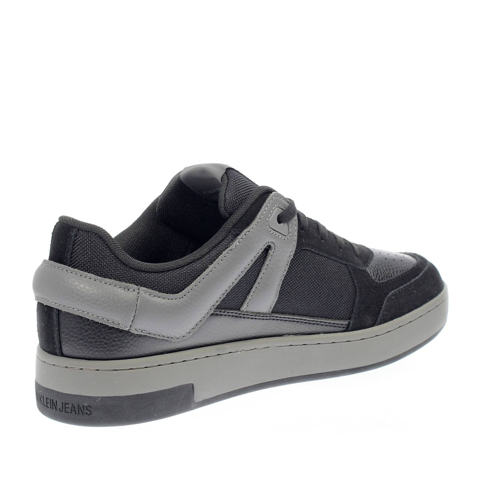 CALVIN KLEIN JEANS Basket Cupsole - Sneakers en cuir et daim Homme noir Photo 4