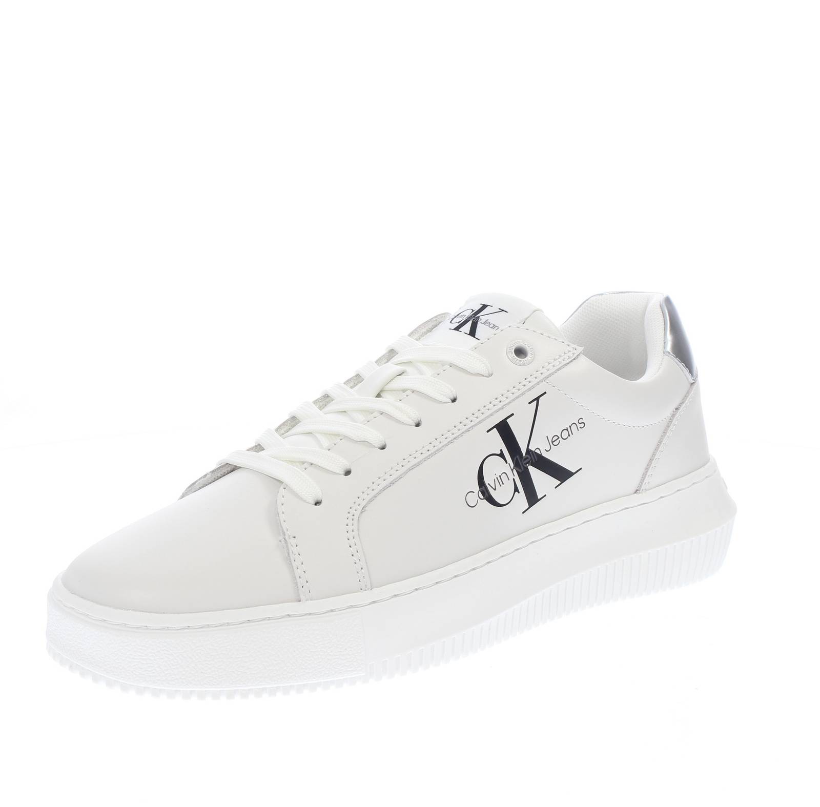 CALVIN KLEIN JEANS Chunky Cupsole - Übergroße Sneakers aus Leder Damen weiß